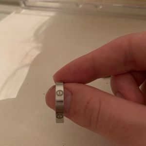 Cartier silver love ring